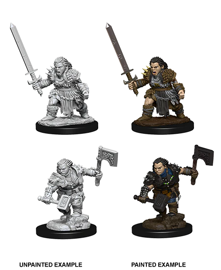 PATHFINDER BATTLES DEEP CUTS FEMALE DWARF BARBARIAN MINIATURES